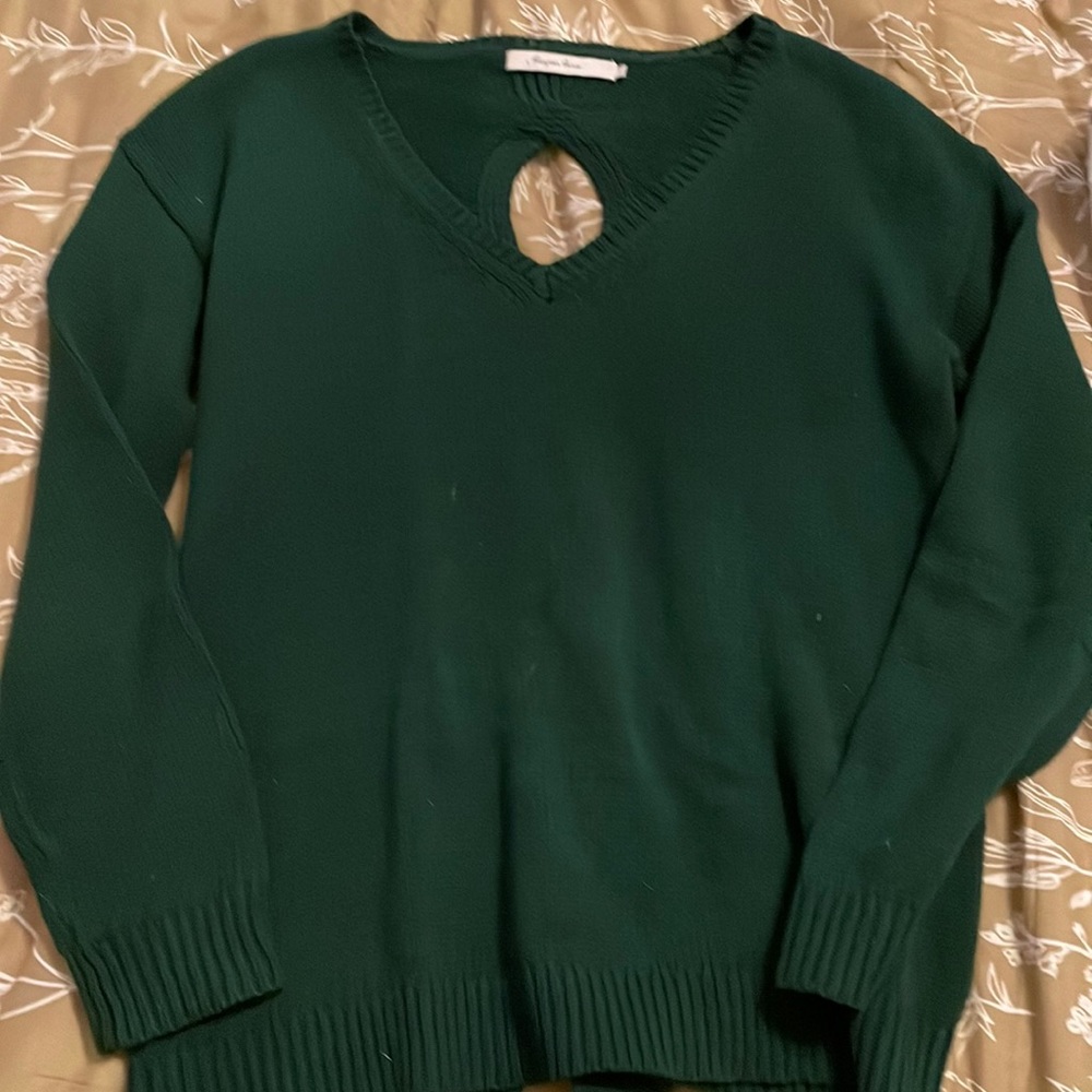 Harper Lane forest green sweater